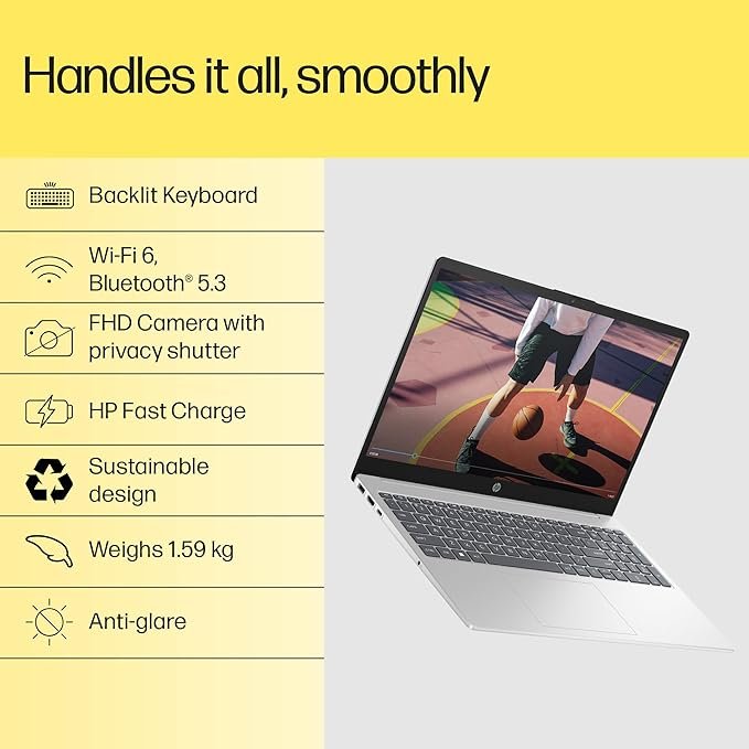 HP 15, AMD Ryzen 5 7430U (16GB DDR4, 512GB SSD) - Image 4